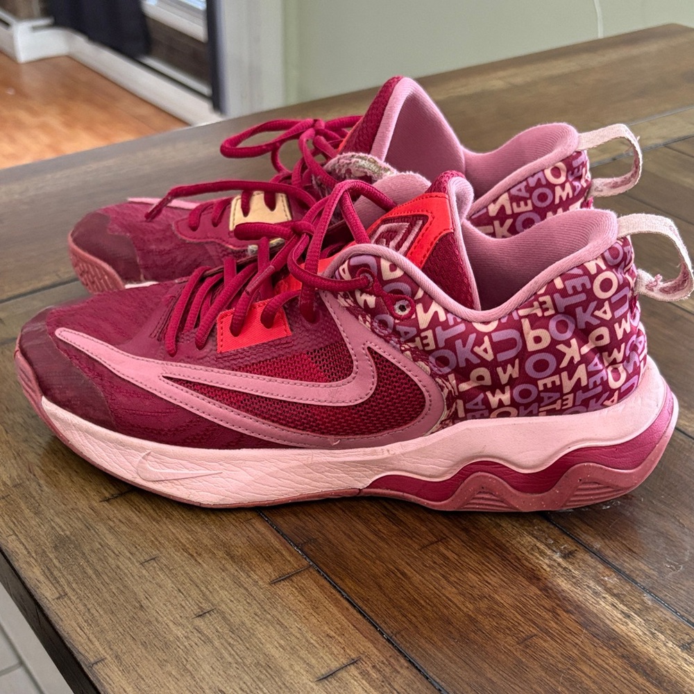 Nike Red and Pink Athletic Shoes